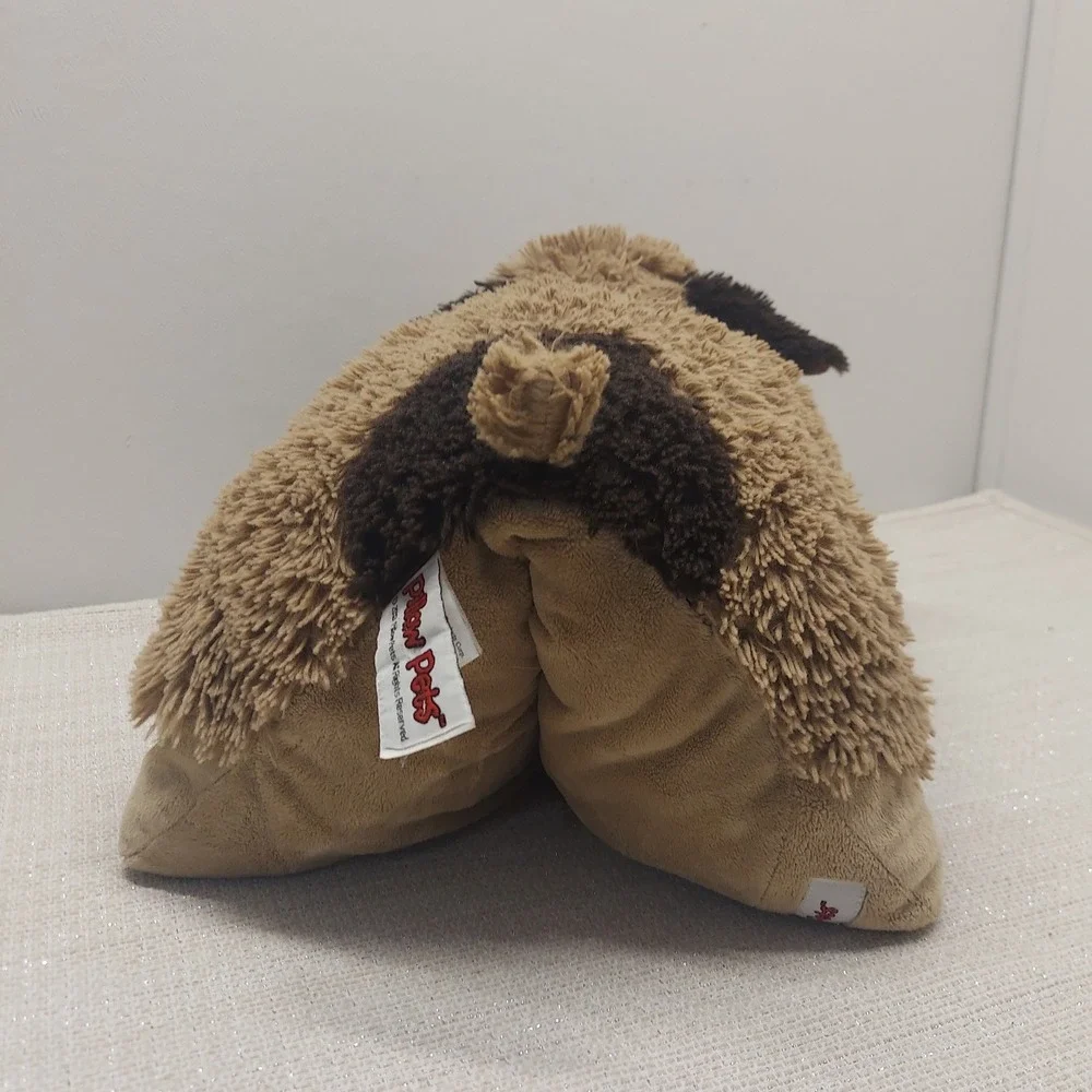 Pillow Pets Comfy Puppy Dog Plush Brown Tan Shaggy Stuffed Animal 18 inch Large